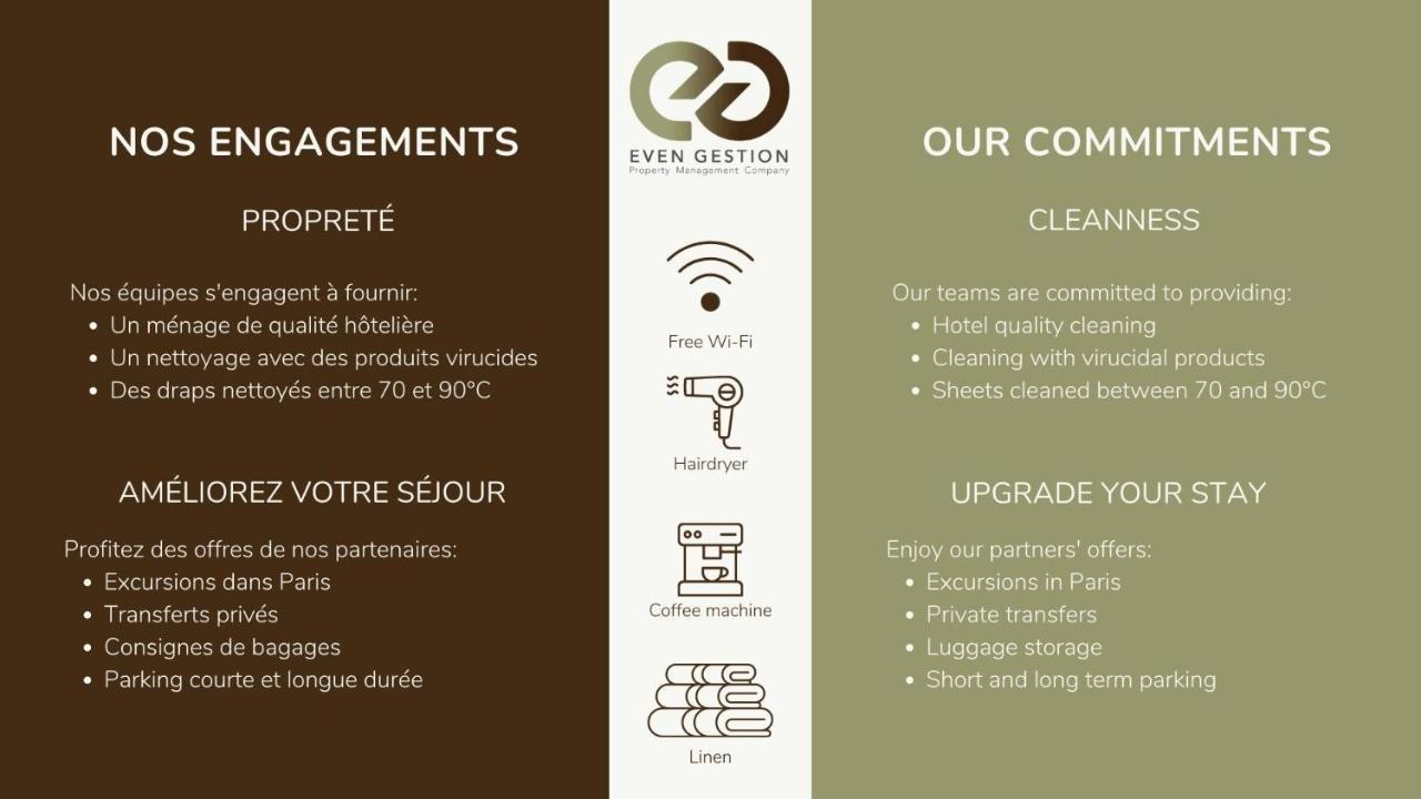 Appartement 1#appart 4pers#2 Chambres#commerce#fullequipped#ac Parijs
